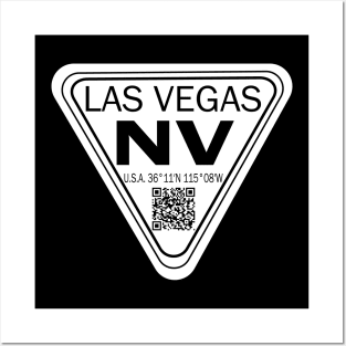 New Vintage Travel Location Qr Las Vegas NV Posters and Art